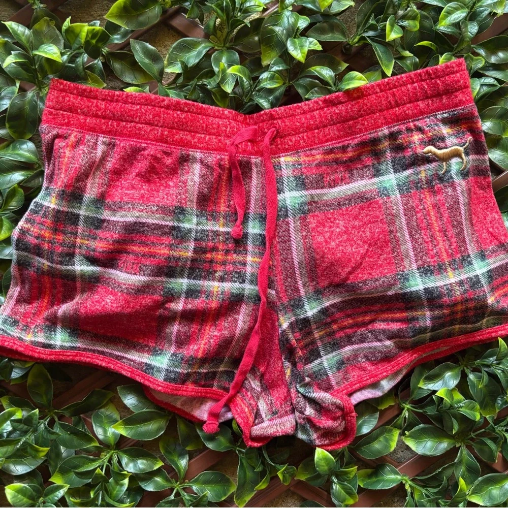 Victoria's Secret Red Plaid Shorts
